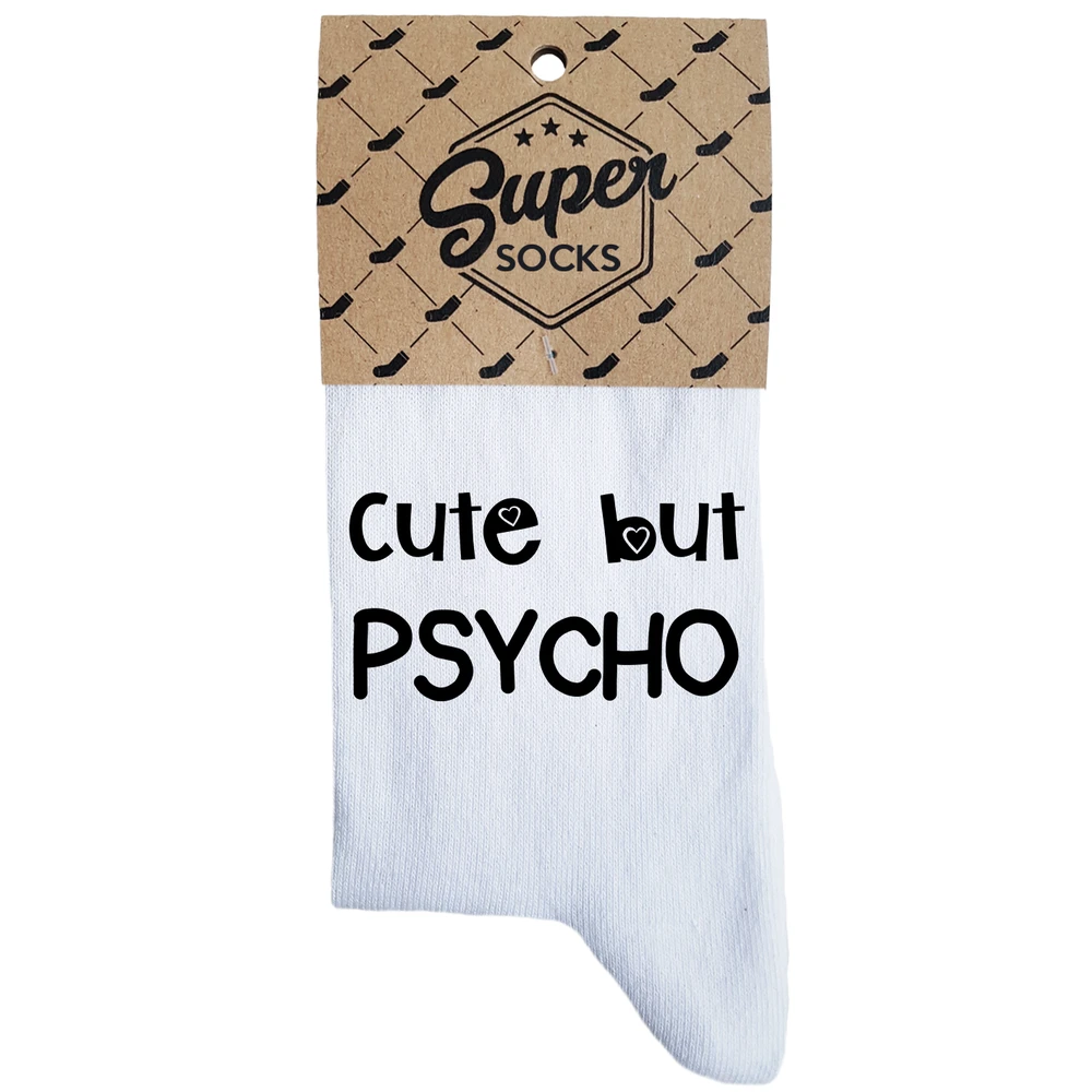 Moteriškos kojinės „Cute but psycho“