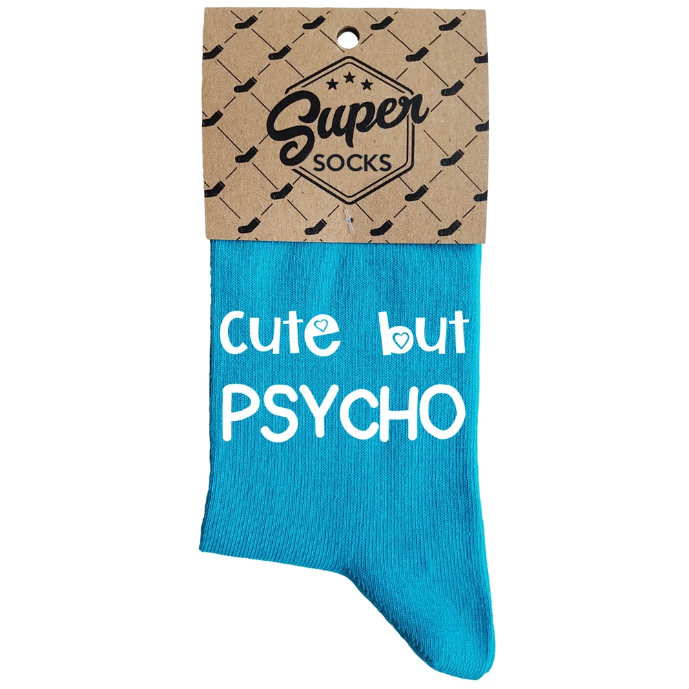 Moteriškos kojinės „Cute but psycho“
