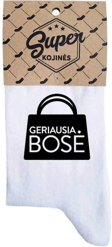 Moteriškos kojinės „Geriausia Bosė“