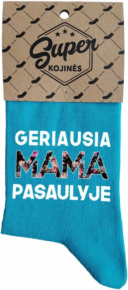 Moteriškos kojinės "Geriausia mama pasaulyje"