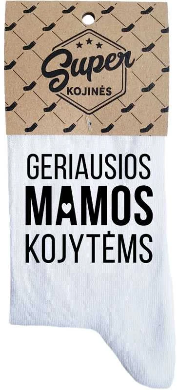 Moteriškos kojinės "Geriausios mamos kojytėms"