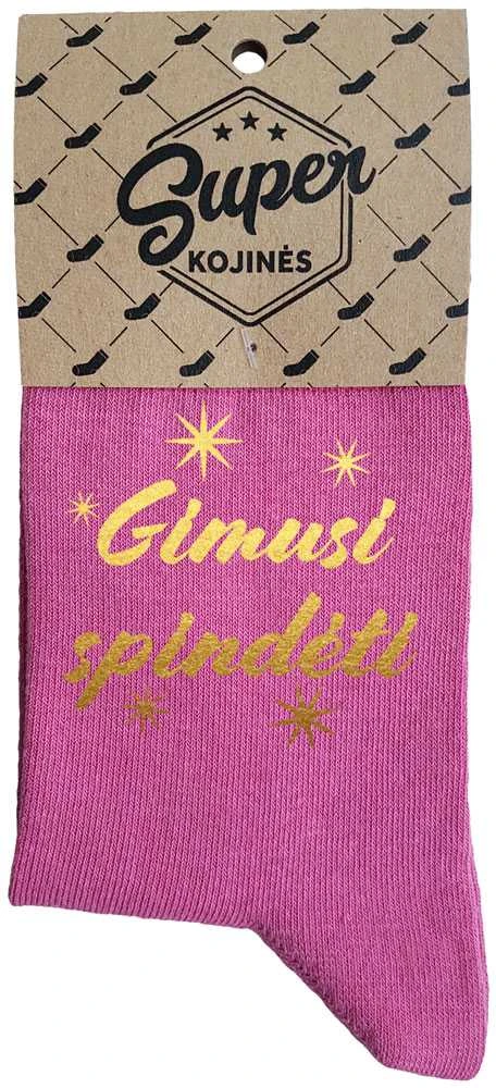 Moteriškos kojinės "Gimusi spindėti"