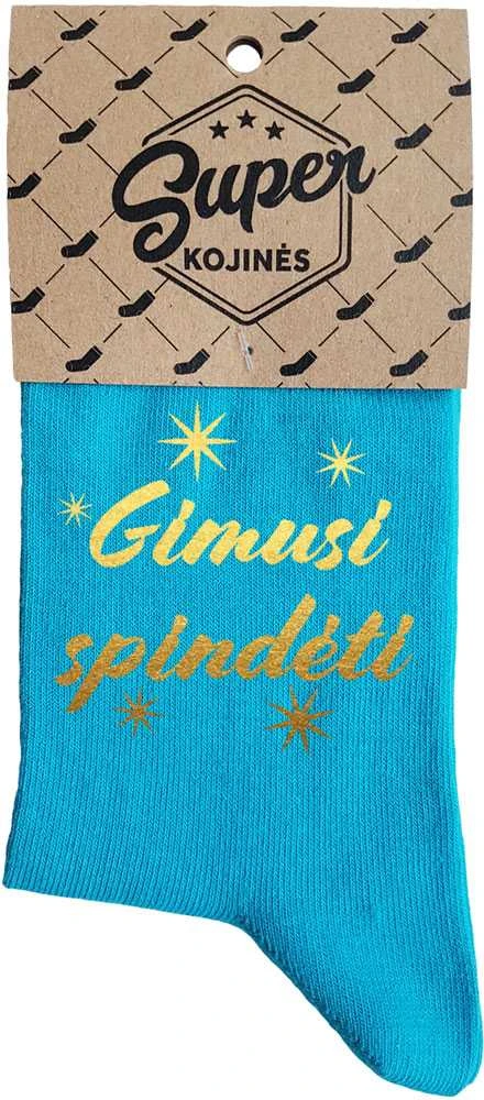 Moteriškos kojinės "Gimusi spindėti"