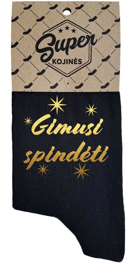 Moteriškos kojinės "Gimusi spindėti"