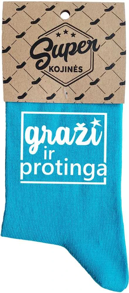 Moteriškos kojinės „Graži ir protinga“
