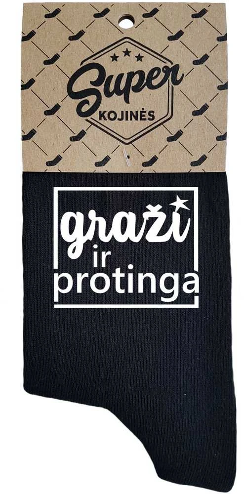Moteriškos kojinės „Graži ir protinga“