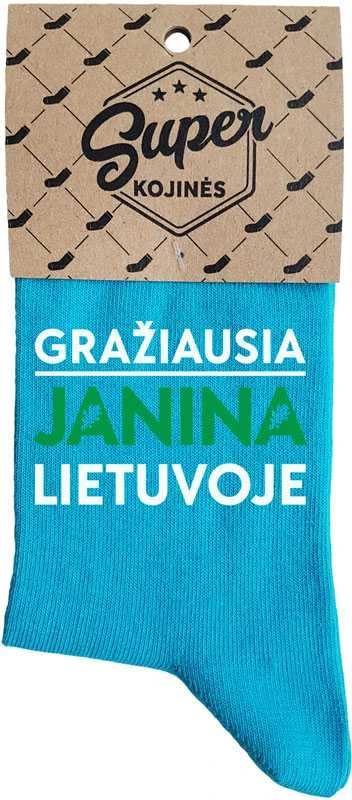 Moteriškos kojinės "Gražiausia Janina Lietuvoje"