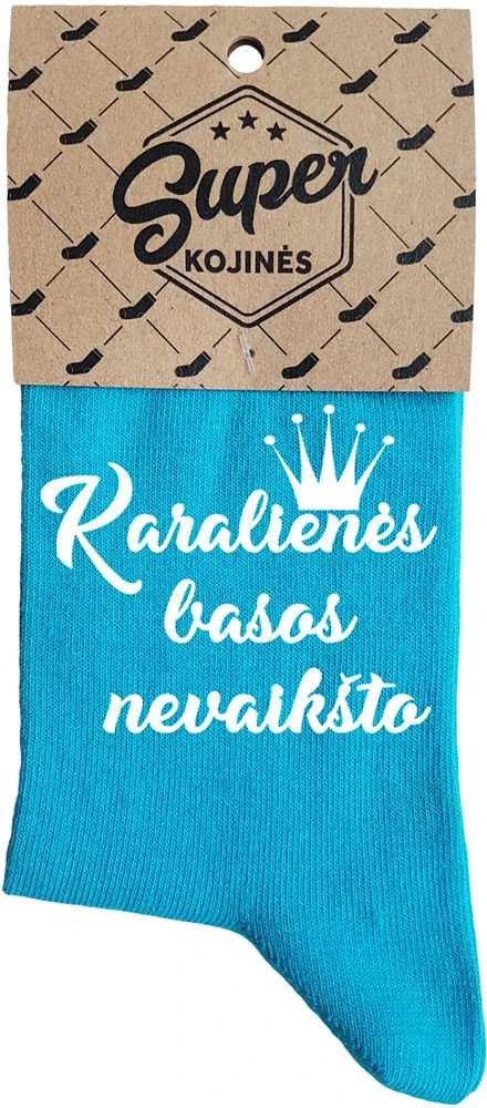 Moteriškos kojinės "Karalienės basos nevaikšto"