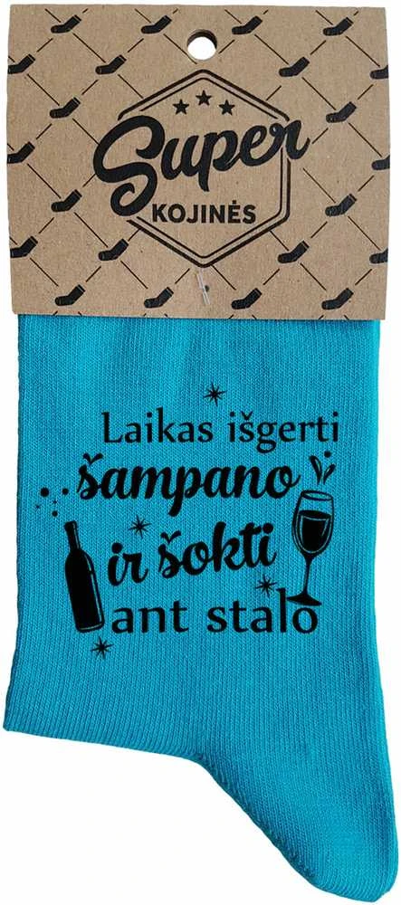 Moteriškos kojinės "Laikas išgerti šampano"