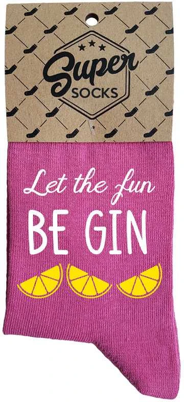 Moteriškos kojinės „Let the fun BE GIN“