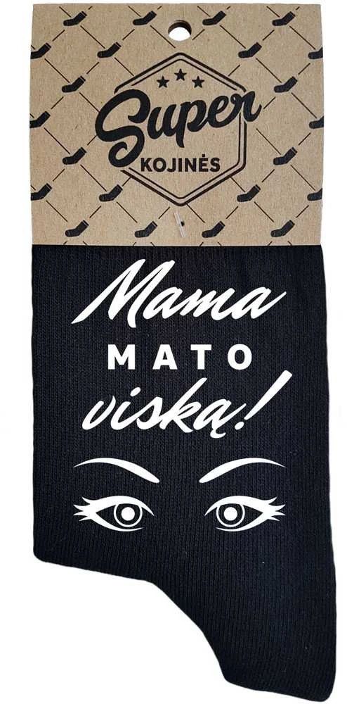Moteriškos kojinės "Mama mato viską!"