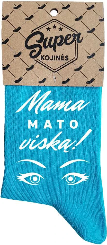 Moteriškos kojinės "Mama mato viską!"