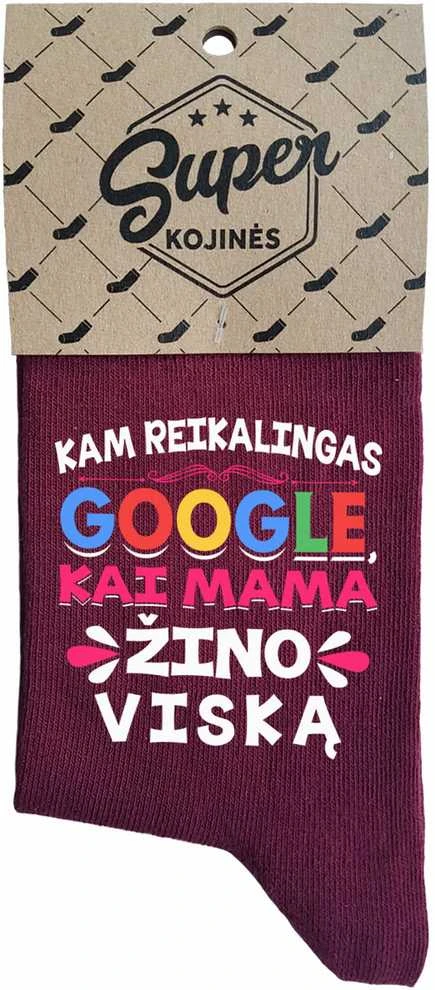 Moteriškos kojinės "Mama žino viską"