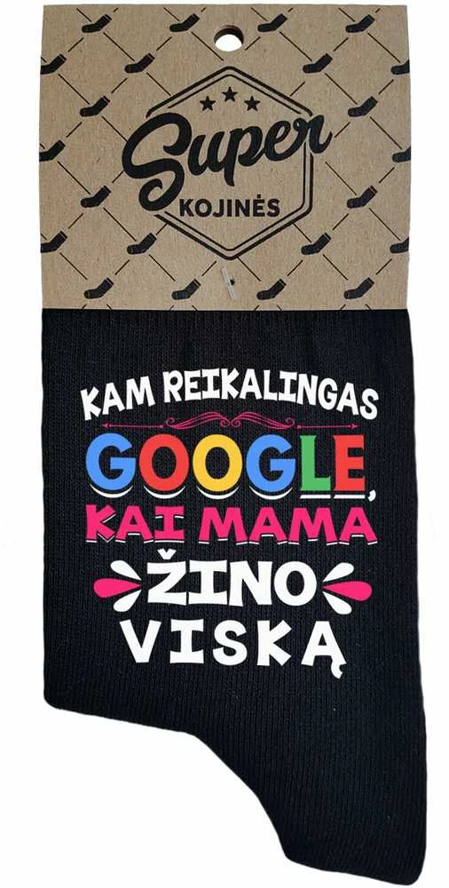 Moteriškos kojinės "Mama žino viską"