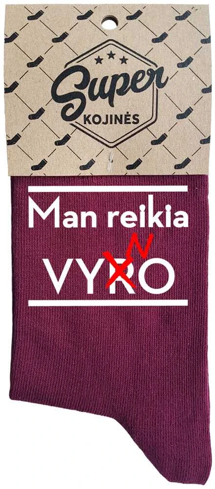 Moteriškos kojinės „Man reikia vyno“