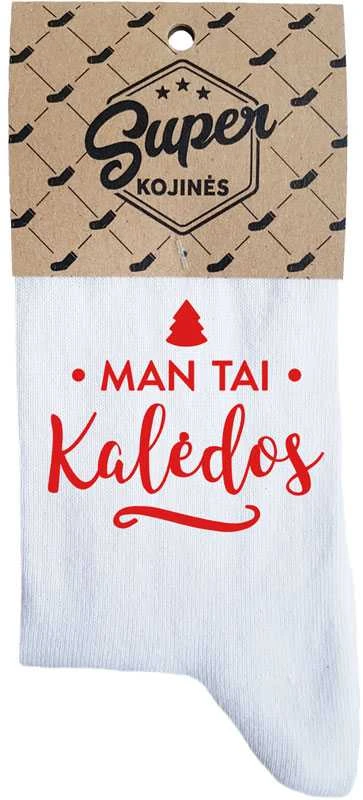 Moteriškos kojinės "Man tai Kalėdos"