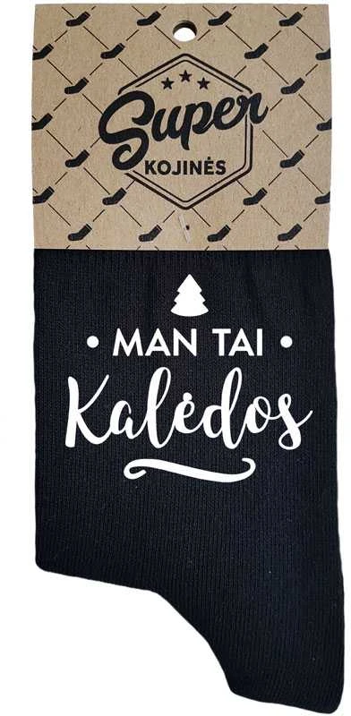 Moteriškos kojinės "Man tai Kalėdos"