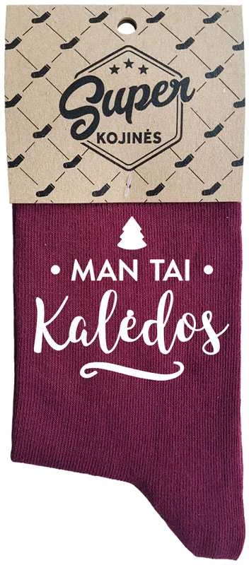 Moteriškos kojinės "Man tai Kalėdos"