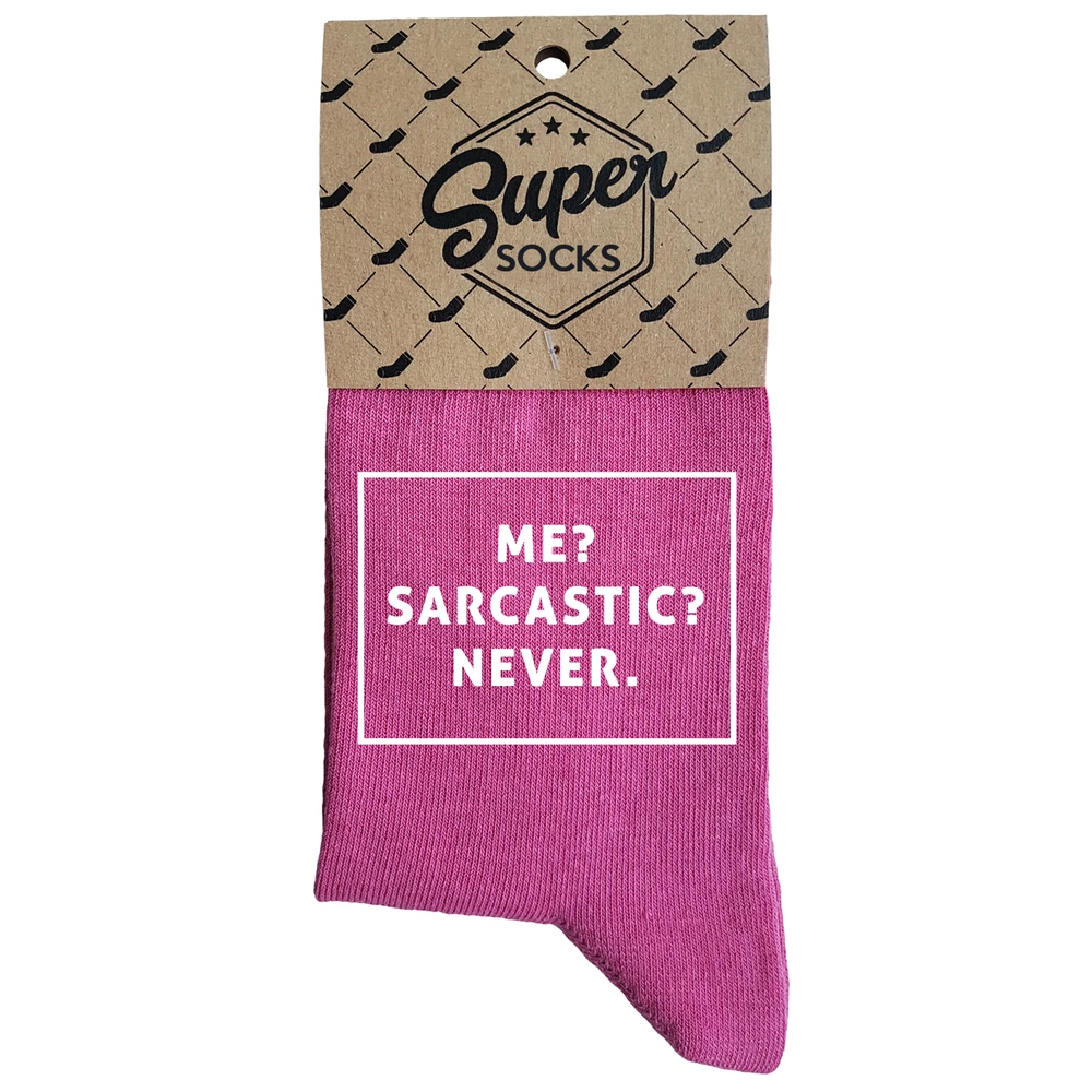 Moteriškos kojinės „Me? Sarcastic? Never“