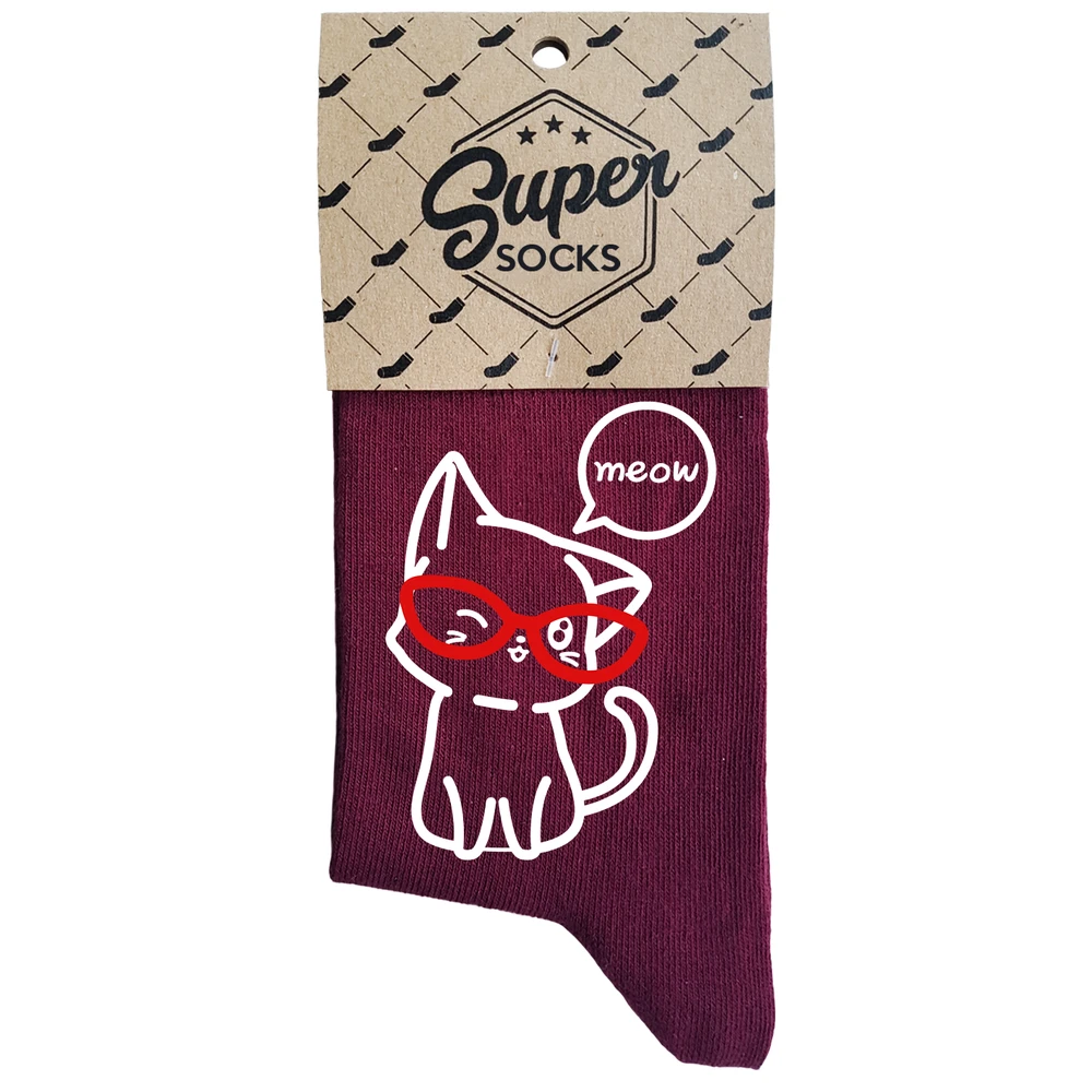 Moteriškos kojinės „Meow“