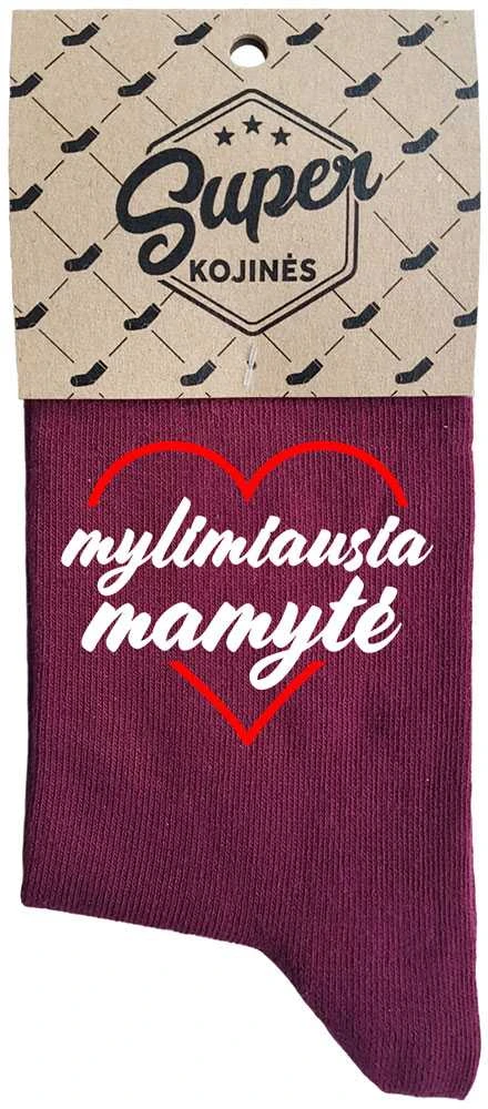 Moteriškos kojinės "Mylimiausia mamytė"