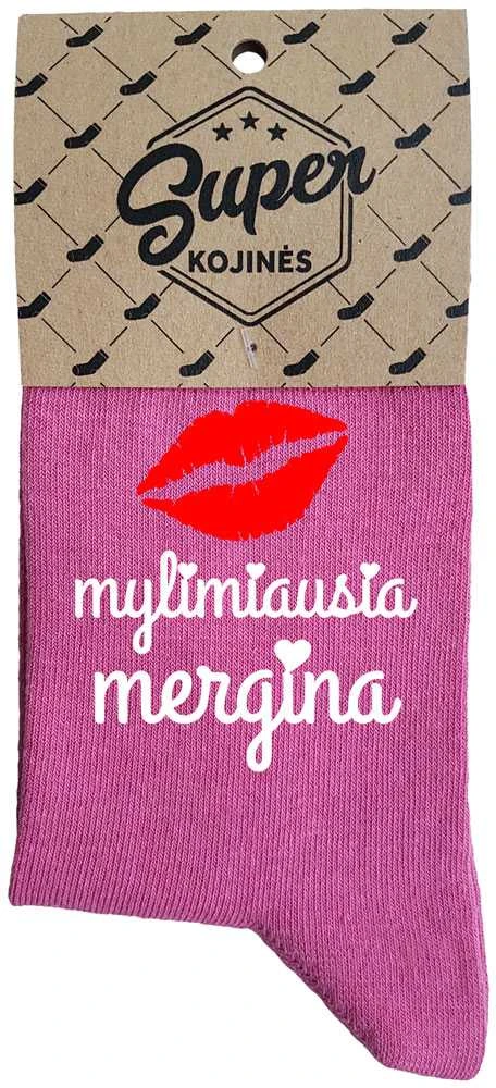 Moteriškos kojinės „Mylimiausia mergina“