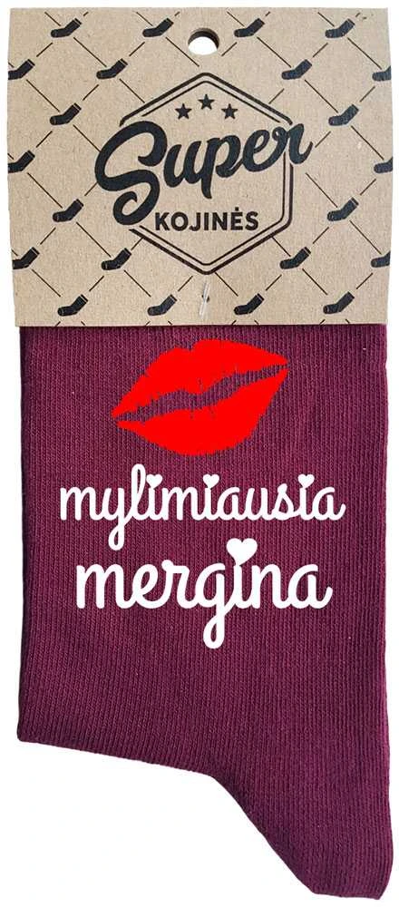Moteriškos kojinės „Mylimiausia mergina“