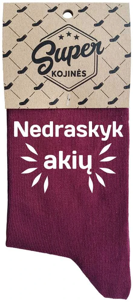 Moteriškos kojinės „Nedraskyk akių“