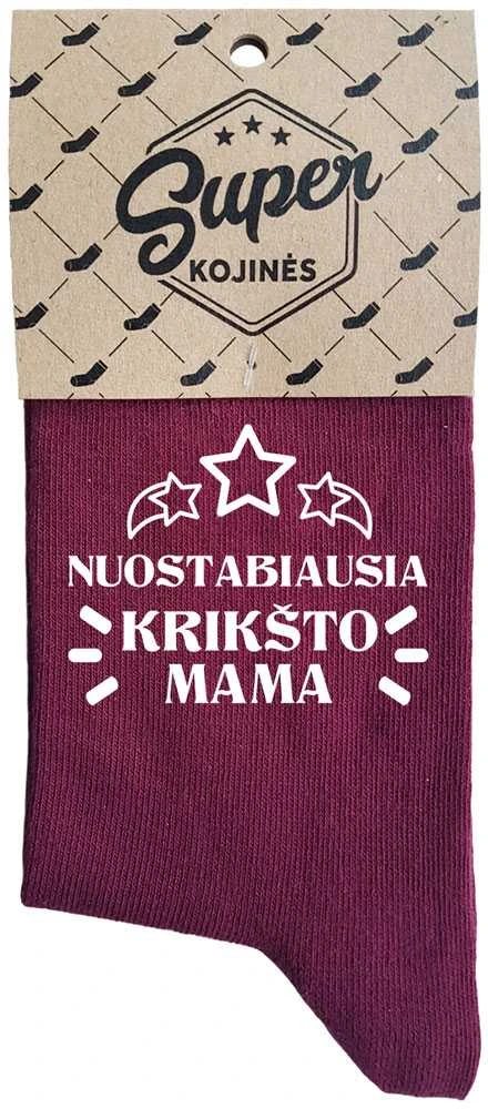Moteriškos kojinės „Nuostabiausia krikšto mama“