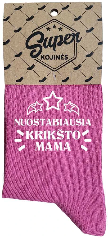 Moteriškos kojinės „Nuostabiausia krikšto mama“