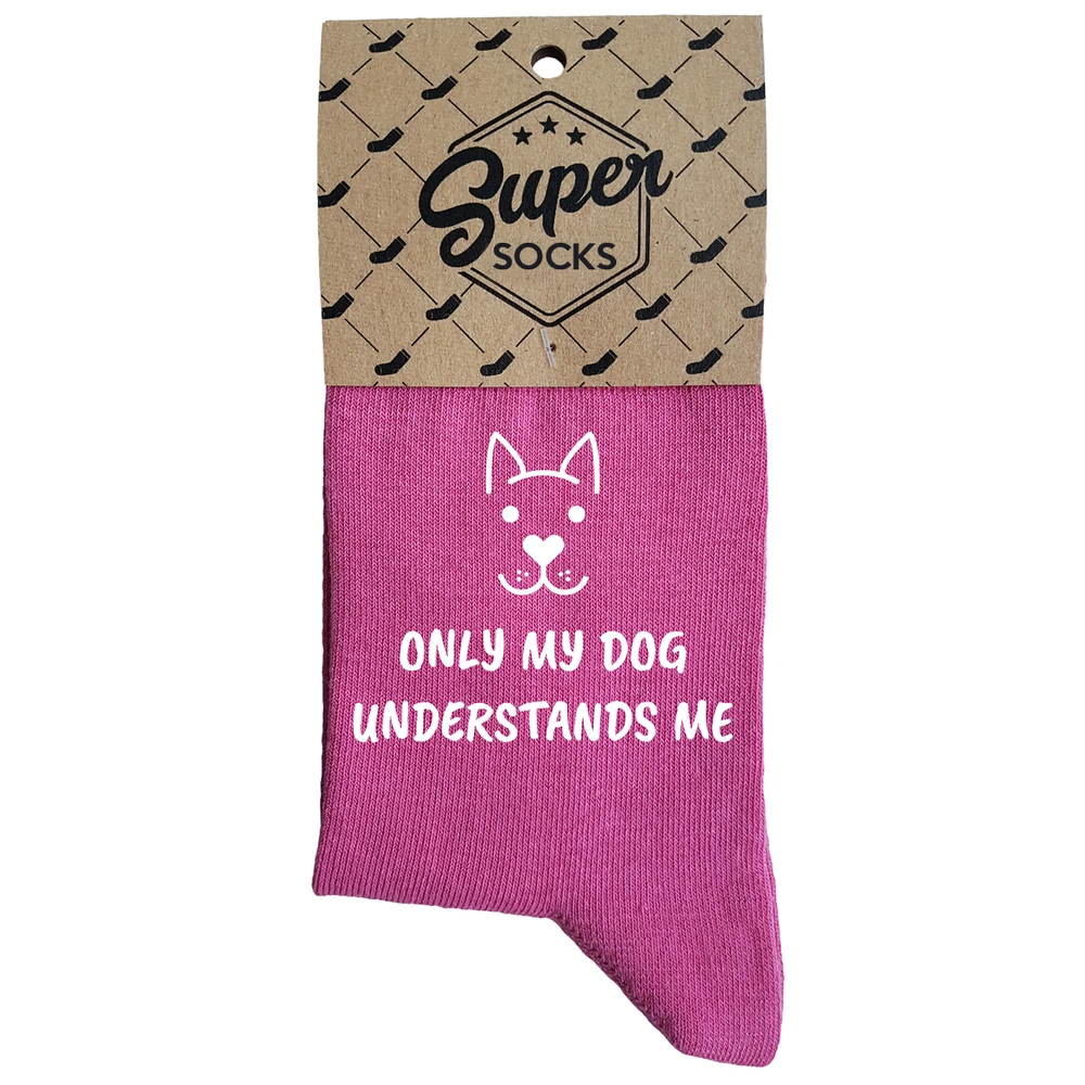 Moteriškos kojinės „Only my dog understands me“