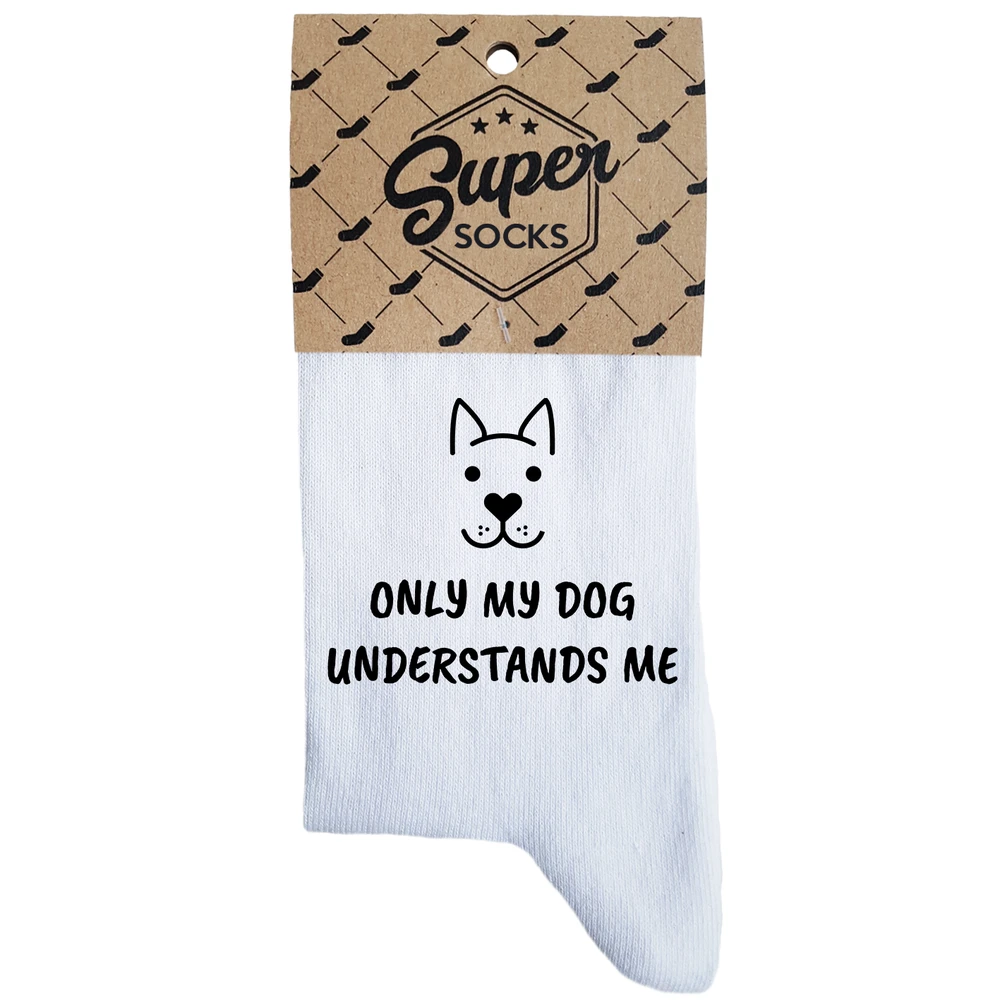 Moteriškos kojinės „Only my dog understands me“