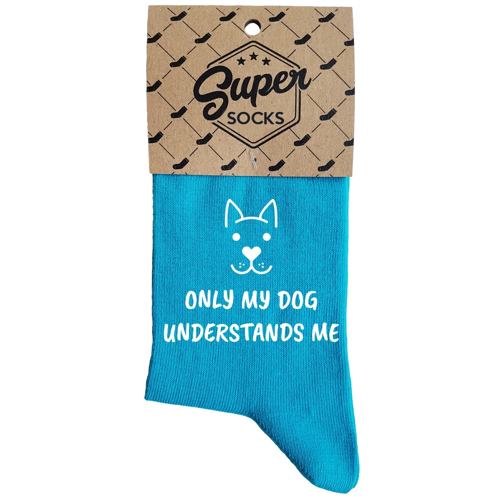 Moteriškos kojinės „Only my dog understands me“