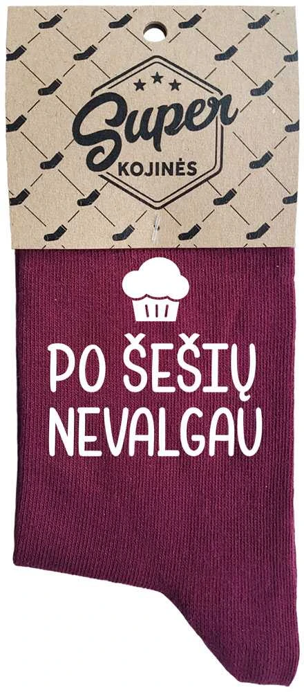 Moteriškos kojinės „Po šešių nevalgau“