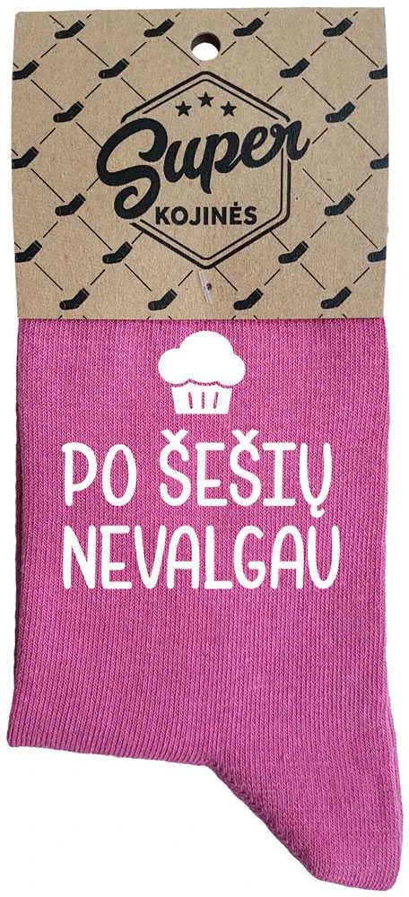 Moteriškos kojinės „Po šešių nevalgau“