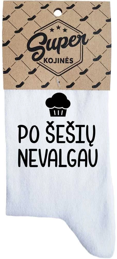 Moteriškos kojinės „Po šešių nevalgau“