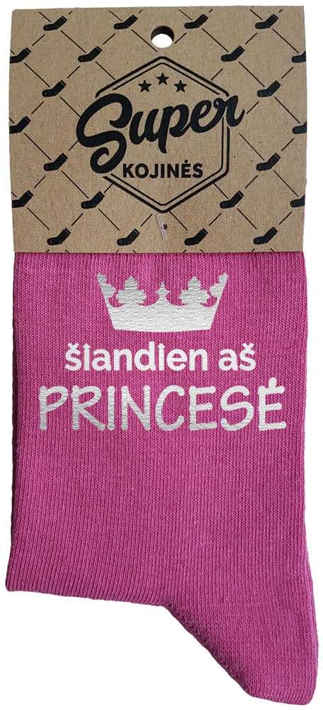 Moteriškos kojinės „Šiandien aš princesė“