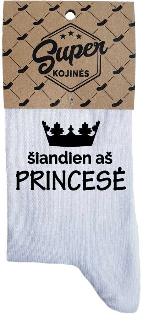 Moteriškos kojinės „Šiandien aš princesė“