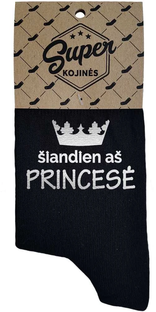 Moteriškos kojinės „Šiandien aš princesė“