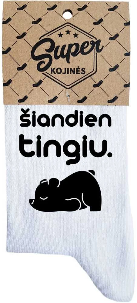 Moteriškos kojinės „Šiandien tingiu“