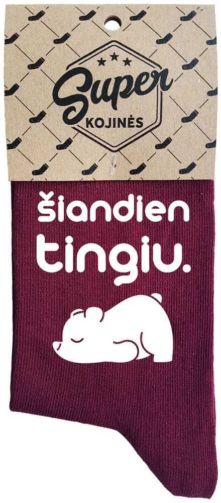 Moteriškos kojinės „Šiandien tingiu“