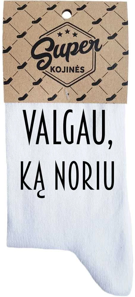 Moteriškos kojinės „Valgau, ką noriu“