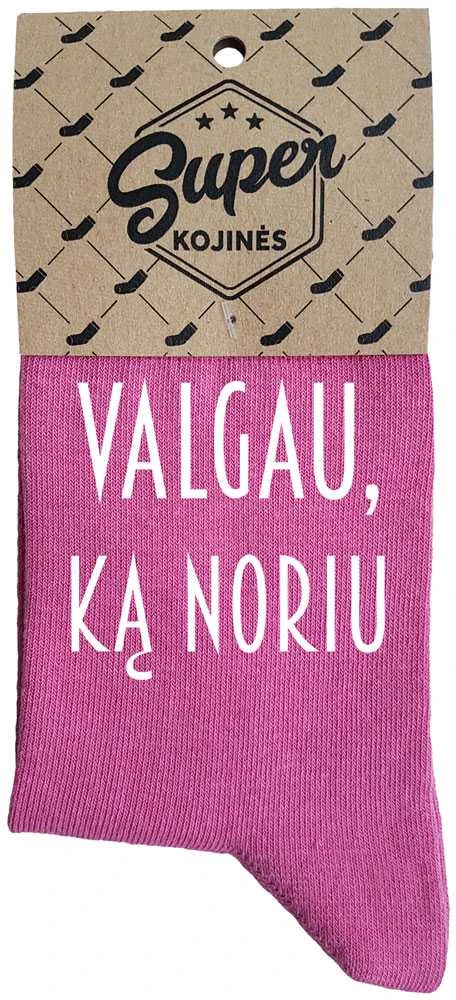 Moteriškos kojinės „Valgau, ką noriu“