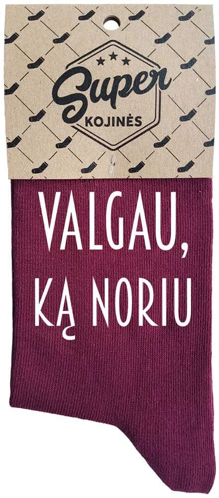 Moteriškos kojinės „Valgau, ką noriu“