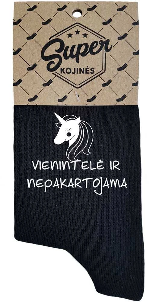 Moteriškos kojinės „Vienintelė ir nepakartojama“