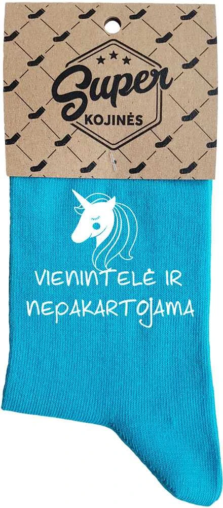 Moteriškos kojinės „Vienintelė ir nepakartojama“