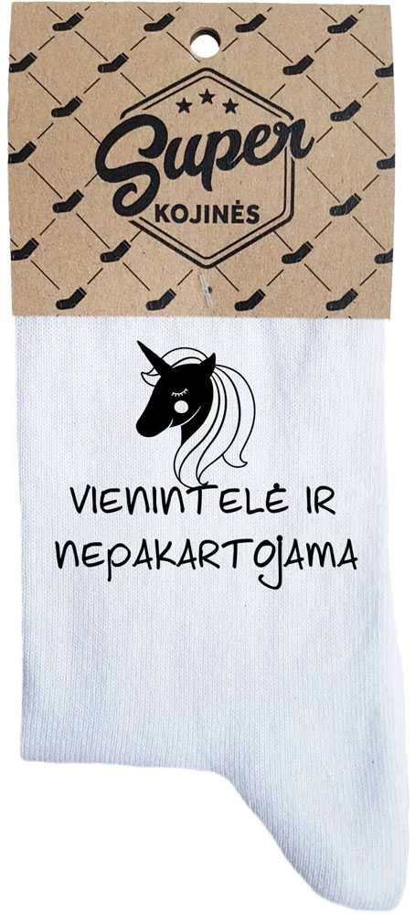 Moteriškos kojinės „Vienintelė ir nepakartojama“