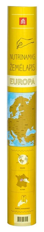 Nutrinamas EUROPOS žemėlapis lietuvių kalba