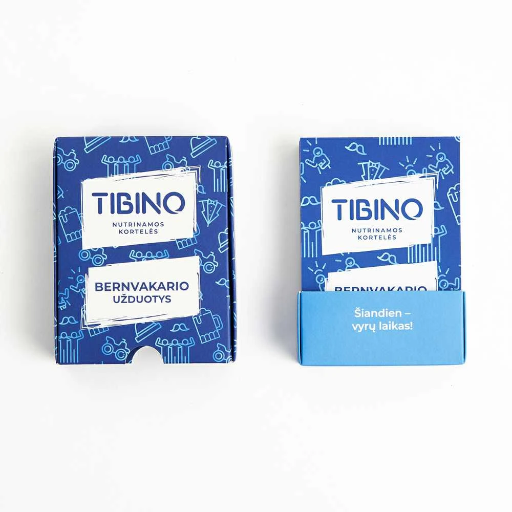 Nutrinamų kortelių rinkinys TIBINO "Bernvakario užduotys"