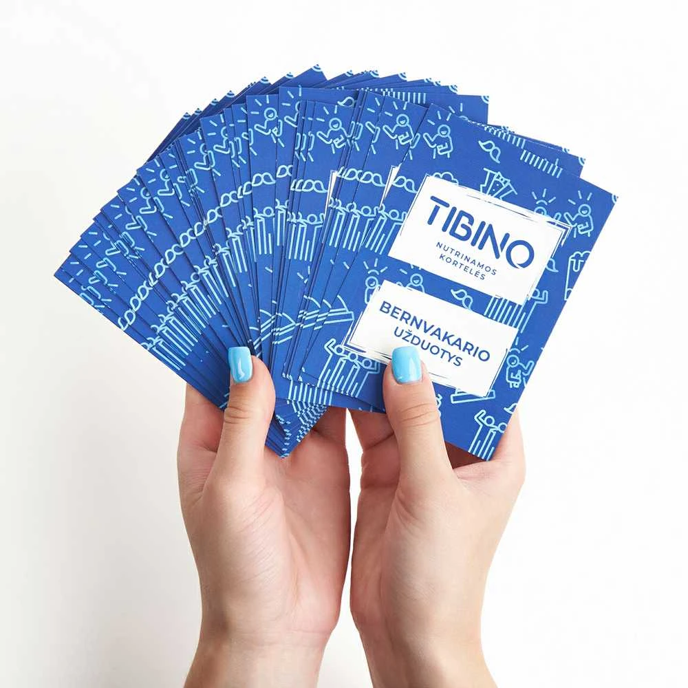 Nutrinamų kortelių rinkinys TIBINO "Bernvakario užduotys"